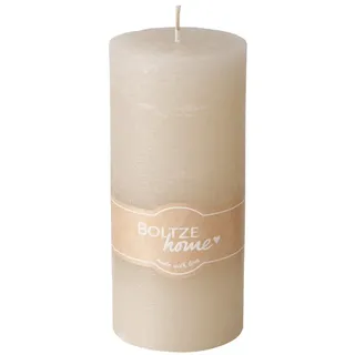 Boltze Casual Stumpenkerze 495 g grau