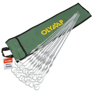 olymp handels gmbh Schaschlik Spieße 50 cm Edelstahl silber