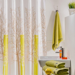 Sancarlos Trees Duschvorhang, Polyester, Gelb, Einheitsgröße