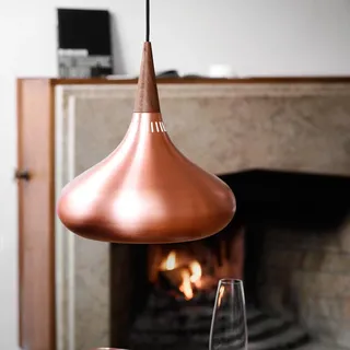 Pendelleuchte FRITZ HANSEN, Orient P1, dimmbar, Kupfer, für Wohnzimmer, Metall, Design - 24.5