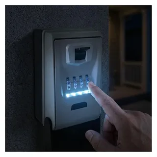 ideoon Schlüsseltresor mit Zahlencode 0 cm Grau