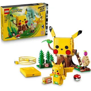 LEGO Pokémon SMART PlayTM: Trainingshaus mit Pikachu Bausatz, Mehrfarbig