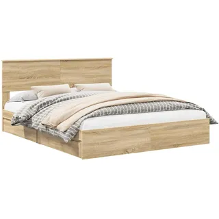 vidaXL Sonoma-Eiche 160 x 200 cm Braun