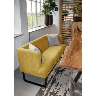 GUTMANN FACTORY Couch Polyester 2-Sitzer Gelb