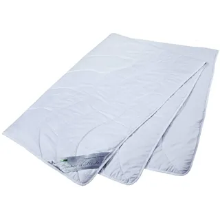 franknatur Bettdecke 155x220 Sommerdecke 100% Wildseide Baumwolle Wiebke | leichte Wildseidendecke, Füllung aus 100% Seide, Bezug 100% Baumwolle, atmungsaktiv, waschbar, Oeko-TEX