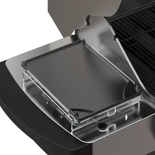 onlyfire Universal Seitenbrenner Wende Grillplatte Gusseisen, Grillplatte mit Abnehmbarer Grill, BBQ Plancha Grillpfanne für Gasgrill und Holzkohlegrill, Gasgrill Zubehör