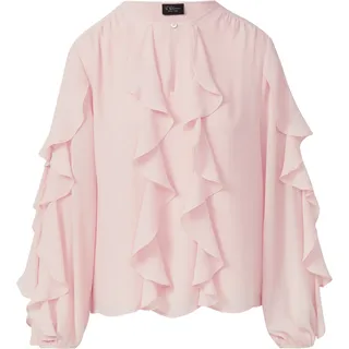 s.Oliver Leichte Volant-Bluse mit Viskose-Futter - pink - 38