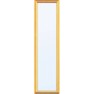 Casa Padrino Barock Standspiegel Gold mit Holzrahmen H. 180 cm - Handgefertigt - Facettenschliff