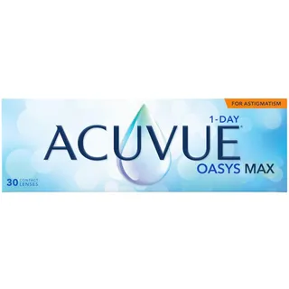 Acuvue OASYS MAX 1-Day for Astigmatism – 30 Tageskontaktlinsen mit -1.00 dpt, Cyl -0.75, Ach 90 & BC 8.5
