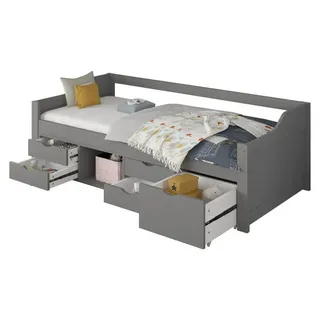 Home Deluxe Kinderbett COSMOS 90 x 200 cm Holz grau