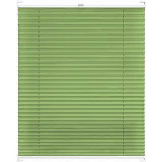 Rettika Plissee mit Bohren, Breite: 75 cm, Höhe: 150 cm, Pistazien, Fensterrollo Sonnenschutz, Plisseerollo innen, Rollo für Fenster mit Bohren