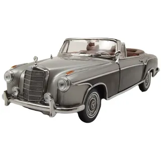 Sun Star Modellauto Mercedes 220 SE Cabrio W128 1960 grau dunkelgrau, Maßstab 1:18 grau