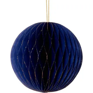 Famanu Weihnachtsbaum Hänger - Papier Dekoration - Weihnachtsbaum Verzierung - 11 cm - Blau
