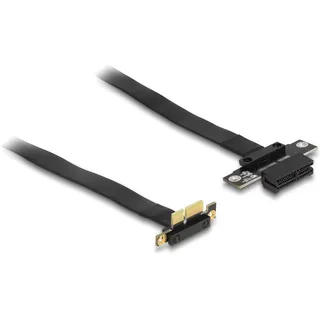 DeLock Riser Karte PCI Express x1 Stecker 90° gewinkelt zu Slot mit Kabel 30 cm