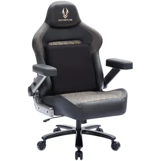 Bosmiller Gaming Stuhl 200kg Belastbarkeit Ergonomischer Bürostuhl bis 200kg Schreibtischstuhl XXL mit 4D Armlehnen Höhenverstellbarer Gaming Chair Chefsessel für Gamer und Esport