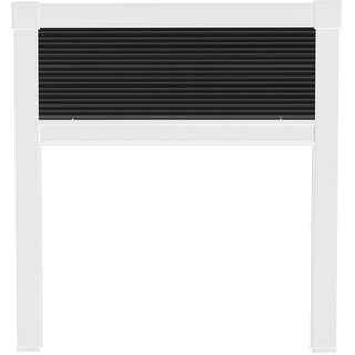 Nematek Fliegengitter Plissee für Dachfenster, weiß - Insektenschutz Dachfenster-Plissee Moskitonetz Mückengitter Fenstergitter Fliegenschutz (114 x 160 cm, UNO-Plissee)
