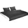 schwarz 200 x 200 cm + 2 x 80 x 80 cm