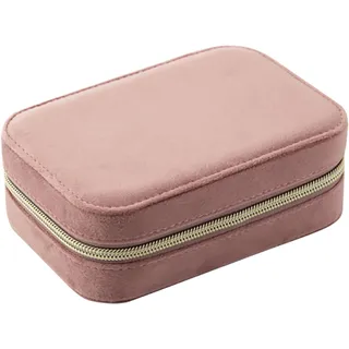 Larlary Reise Schmuckkästchen, Kleine Schmuckkästchen, Reise Schmuckkästchen für Ringe, Ohrringe, Halsketten und Armbänder (Pink2)
