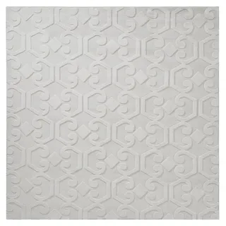 BELIANI Teppich Hellgrau Stoff Einfarbig Quadratisch 160x160 cm Jacquard mit Muster Moderner Kurzhaar Kurzflor Wohn- und Schlafzimmer Jacquardteppich - Grau