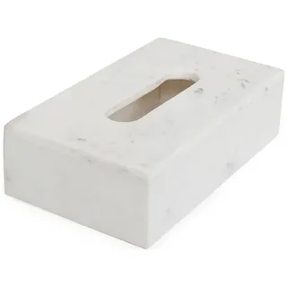houseproud Kosmetiktücherbox ''Cubic'' in Weiß - (B)23 x (H)8 x (T)19 cm