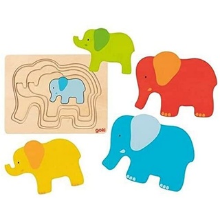 GoKi 57450 - Schichtenpuzzle Elefant