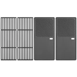 GriHero Gusseisen Grillrost und Bratpfannen für Enders Boston 4 Enders Monroe PRO 4, Santos S-418, Charbroil Advantage 225s, Charbroil Performance 440 (Nicht FÜR Enders Monroe 3/4) 43 x 72cm