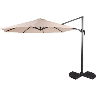 Garden Pleasure Deluxe-Ampelschirm Ø 300 cm creme