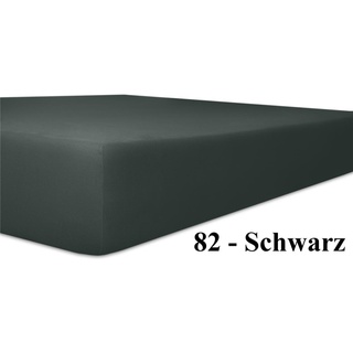 Kneer Q93 Exclusive-Stretch Spannbetttuch 82 Schwarz 180x200 - 200x220