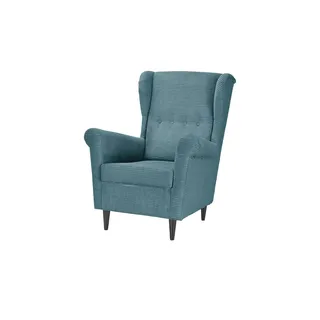 Sconto Ohrensessel Hubertine 82 x 102 x 89 cm türkis/petrol