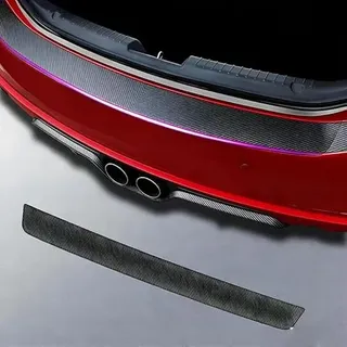 QFYANXUAN Ladekantenschutz passend für Cupra Terramar 2024-2025, Stoßstangenschutz Ladekantenschutz Folie Selbstklebender Heckstoßstangenschutz, Black