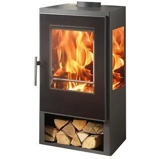 Panadero Kaminofen Andes 3V Ecodesign  (8 kW, Raumheizvermögen: 240 m3, Material Verkleidung: Stahl, Schwarz Metallic)