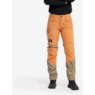 Range Pro Zip-off Pants Damen Caramel/Brindle, Größe:2XL - Zip-off-hosen - Orange