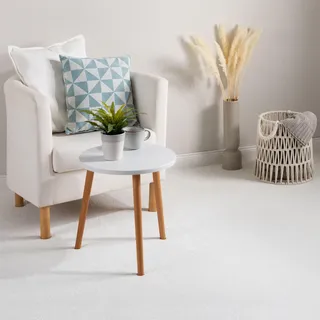 Steffensmeier Teppichboden Pisa Meterware | Auslegware für Kinderzimmer Wohnzimmer Schlafzimmer | Creme, Größe: 400x400 cm