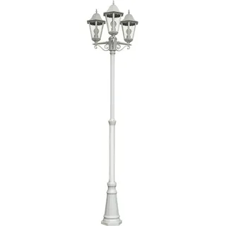 Garden Pleasure Kandelaber Norderney Druckguss 220,0 cm inkl. Bewegungsmelder weiß