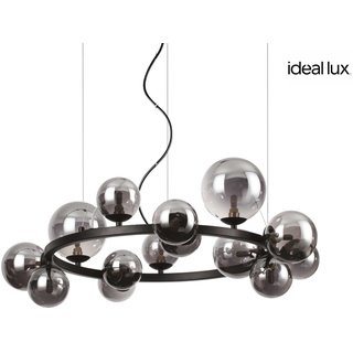 Ideal Lux Pendelleuchte PERLAGE, 14-flammig, G9, höhenverstellbar, schwarz IDEA-271385