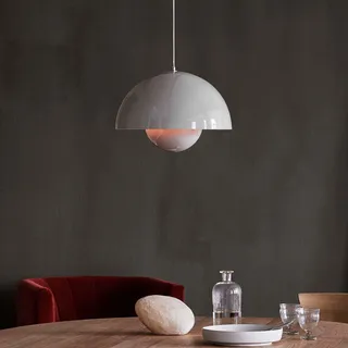 Pendelleuchte &Tradition, Flowerpot VP7, dimmbar, Grau, für Wohnzimmer, Metall, Design - 27