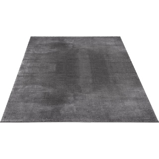 Teppich MERINOS "Loft 37, Kunstfellteppich" Teppiche Gr. B/L: 200 cm x 280 cm, 16 mm, 1 St., grau (anthracite) Esszimmerteppiche