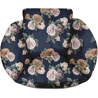 Ferocity Hängesessel Kissen, Polster Bodenkissen für Schwenksessel, Auflage für Baumwoll Hängeschaukel, Hängekorb, Hängestuhl, Rückenkissen in der Farbe Rosen [114]