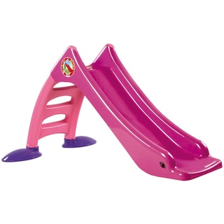 Dohany 2in1 Kinder Rutsche Wasserrutsche freistehend Rutschlänge 120 cm pink