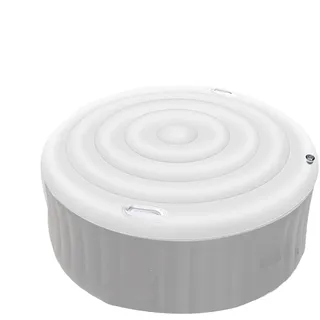 Whirlpools Abdeckung, Thermoabdeckung für Whirlpools, Aufblasbare Poolabdeckung mit 2 Handhaben, Regenfest Und ReißFest Whirlpoolzubehör, Aufblasbarer Whirlpools für Outdoor