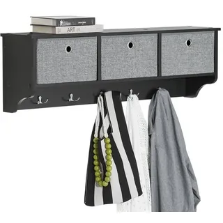 SoBuy Wandgarderobe FRG282 Schwarz