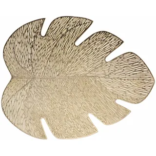 douceur d'intérieur, Platzset (36 x 46 cm), Flambierend, Gold, PVC durchbrochen