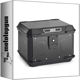 givi motorradkoffer alp44b monolock alpina aluminium schwarz 44 lt + träger kompatibel mit yamaha cygnus rayzr 125 2024 mototopgun alp44b + sr2168