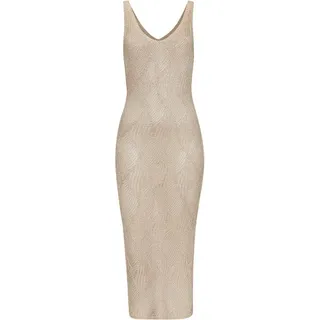 LASCANA Strickkleid Damen beige-goldfarben Gr.44