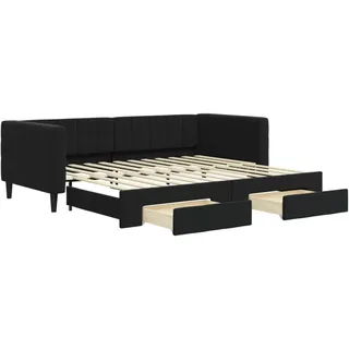 vidaXL Tagesbett 90 x 200 cm Schwarz