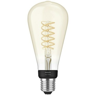 Philips Hue LED-Lampe Smart Vintage E27  (E27, Dimmbar, Warmweiß, 550 lm, 7 W, Lampenbezeichnung: ST72)
