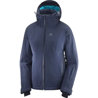Salomon Brilliant Ski Snowboard Jacke Mit Kapuze Damen