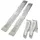 189 cm 400 kg klappbar Stahl geriffelt silber 2 St.