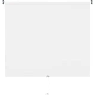 Verdunkelungsrollo Springrollo Mittelzugrollo 13 Farben klemmfix Rollo ohne Bohren Breite 62-202 cm Höhe 180 cm Fenster Vorhang blickdicht verdunkelnd klemmbar Klemmträger (172 x 180 cm / Weiß)