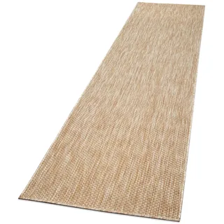 TT Home Unifarbenes Design Outdoor-Teppich 80 x 250 cm Natur